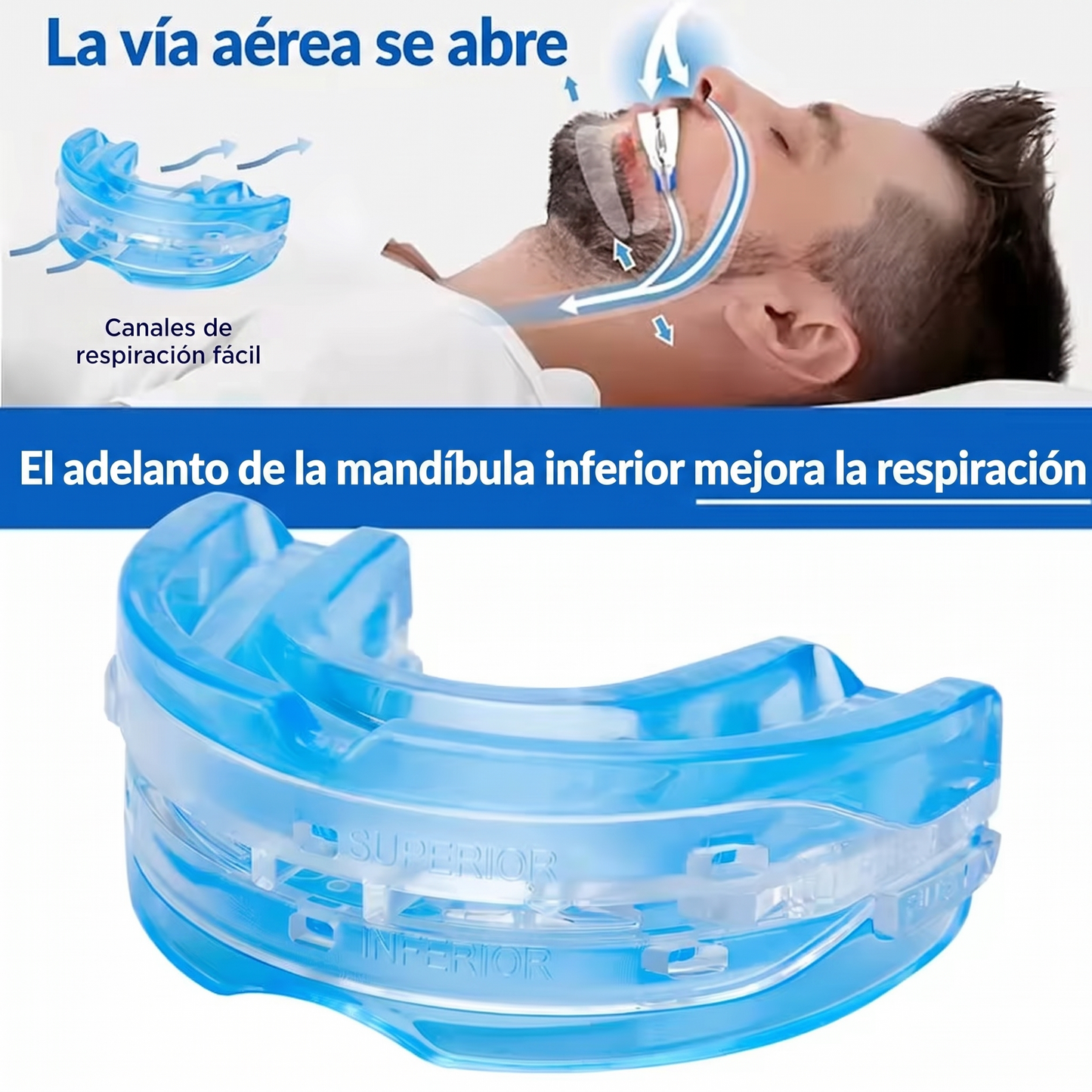 Corrector Dental Nocturno - Adiós al Bruxismo y los Ronquidos