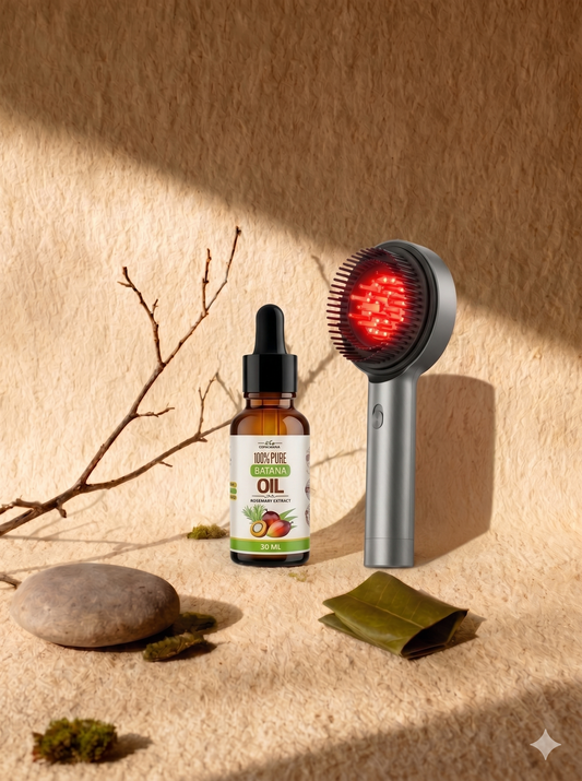 Aceite Batana + Cepillo Terapia Luz